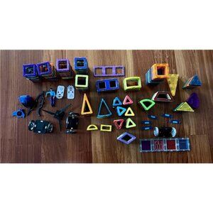 Magformers Massive Lot 376 Pieces + Picasso Tiles Magnetic Building Sets Magna